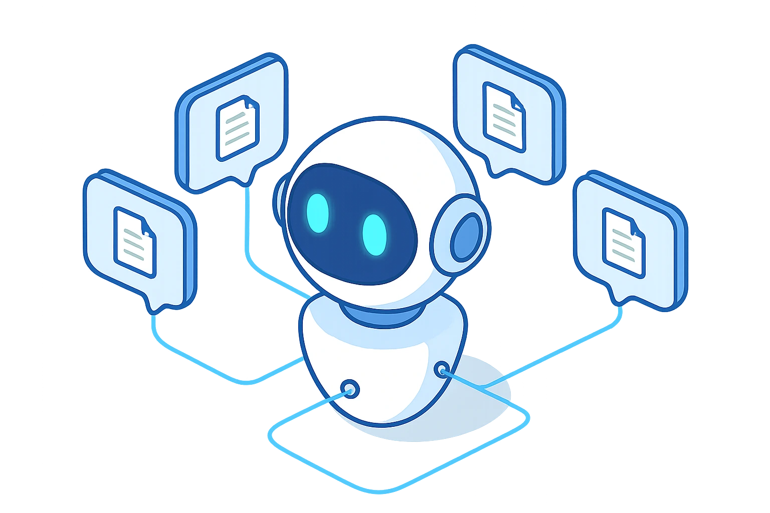 B2B AI knowledge chatbot UI